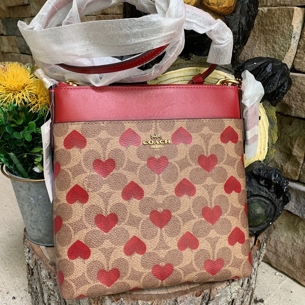 Authentic coach 1941 Coated Signature Canvas/refined calf leather top zip Crosby